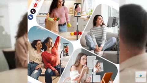 Aureday Adjustable Tripod Stand, 67” Height, Tablet Holder for iPad mini/Air/Pro