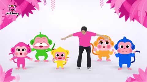 🐒 Colorful Monkey Banana Dance | Baby Monkey | Hoi's Playground | Pinkfong Kids Song