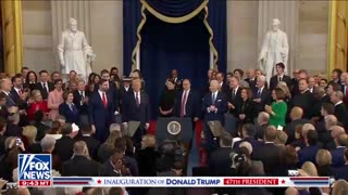 Biden, Harris, Trump, Vance enter inauguration ceremony