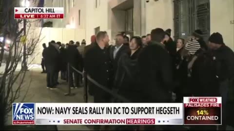 Veterans lined up in DC to support Hegseth