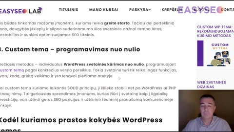 Svetaines kūrimo metodai - WordPress tinklapių kūrimas