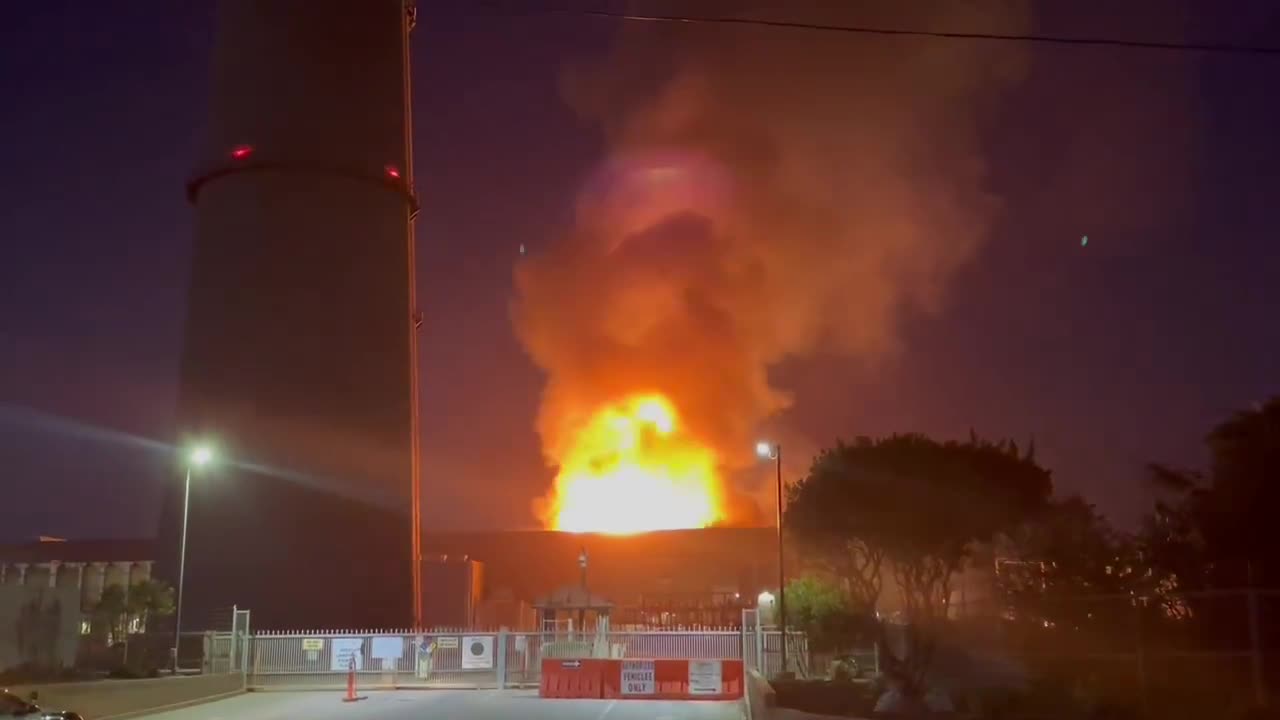 Fire Erupted at the Moss Landing Power Plant in California