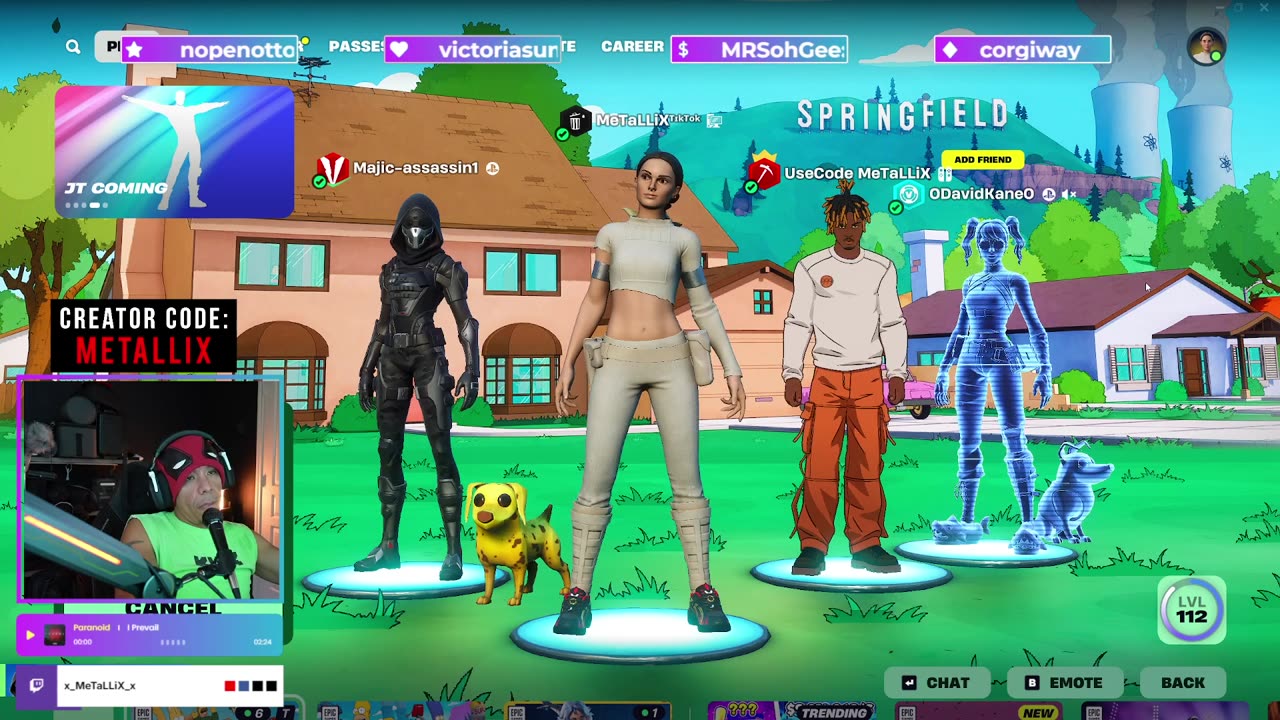 Fortnite x Simpson | Subscriber Games | Squads Join up!