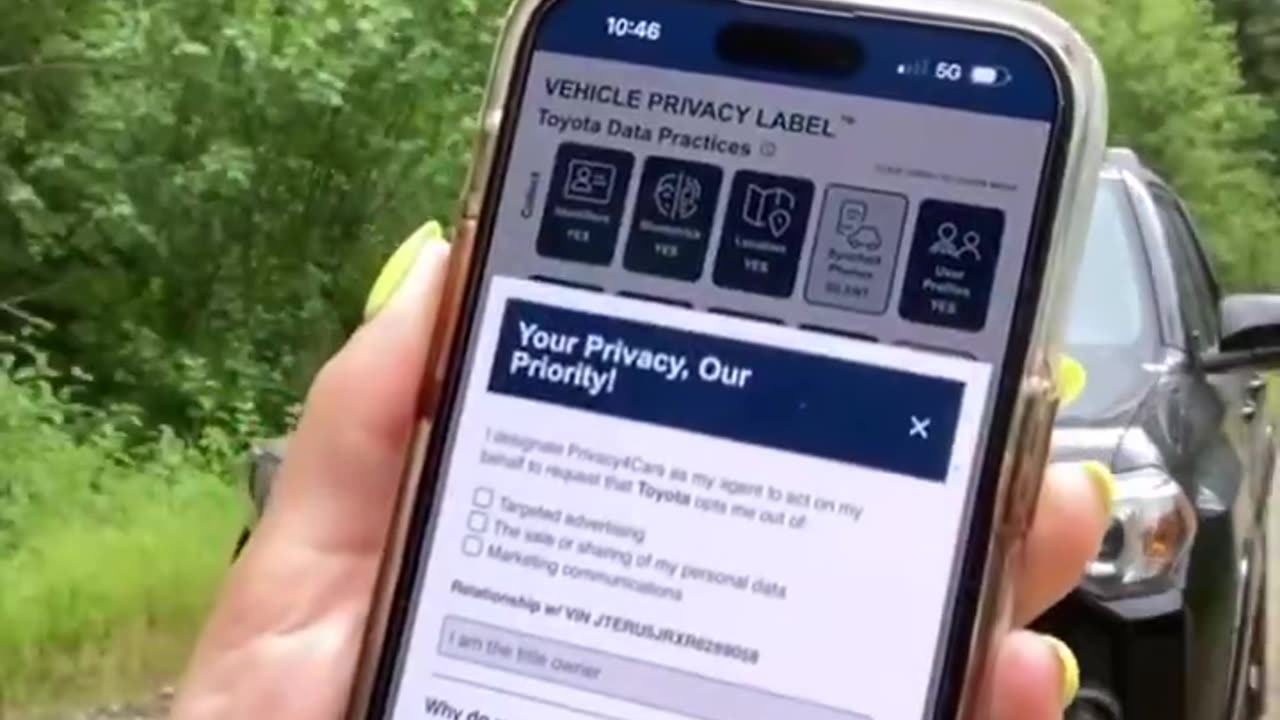 Remove the tracking in your vehicle.