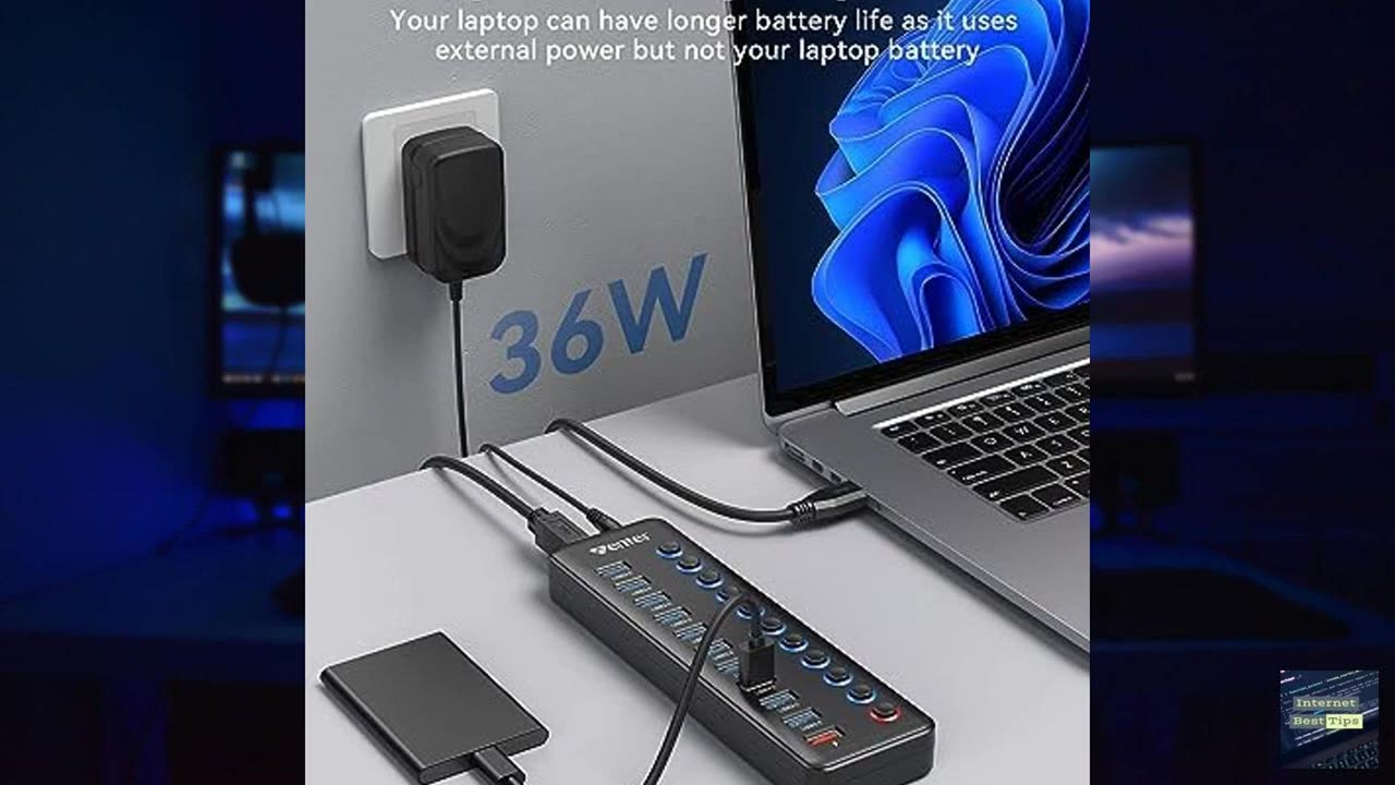 Wenter 11-Port USB Splitter Hub