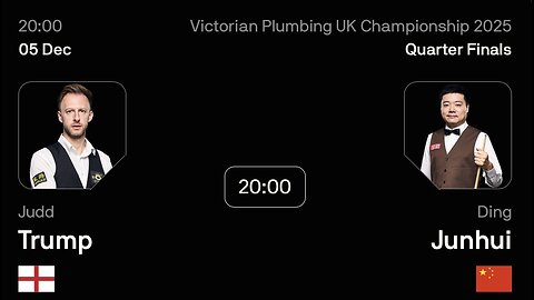 🔴 ถ่ายทอดสดสนุกเกอร์ 🏴󠁧󠁢󠁥󠁮󠁧󠁿 จัดด์ ทรัมป์ VS ติง จุนฮุย 🇨🇳 ศึก ยูเค แชมเปี้ยนชิพ