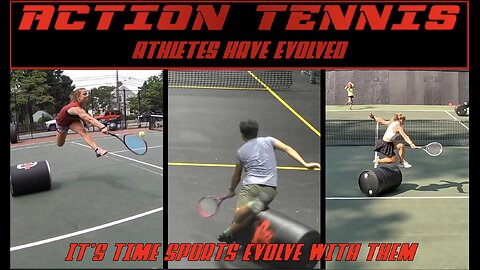 Barrels Cause Problems on the Action Tennis Court!