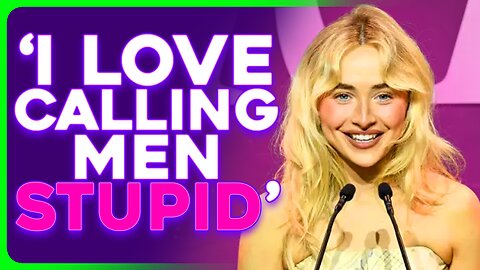 Sabrina Carpenter Celebrates HATING MEN at Pointless Award Show