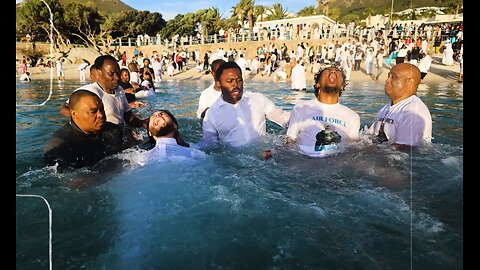 1000 Saints being baptized unto immortality by the Bondservant of Christ John