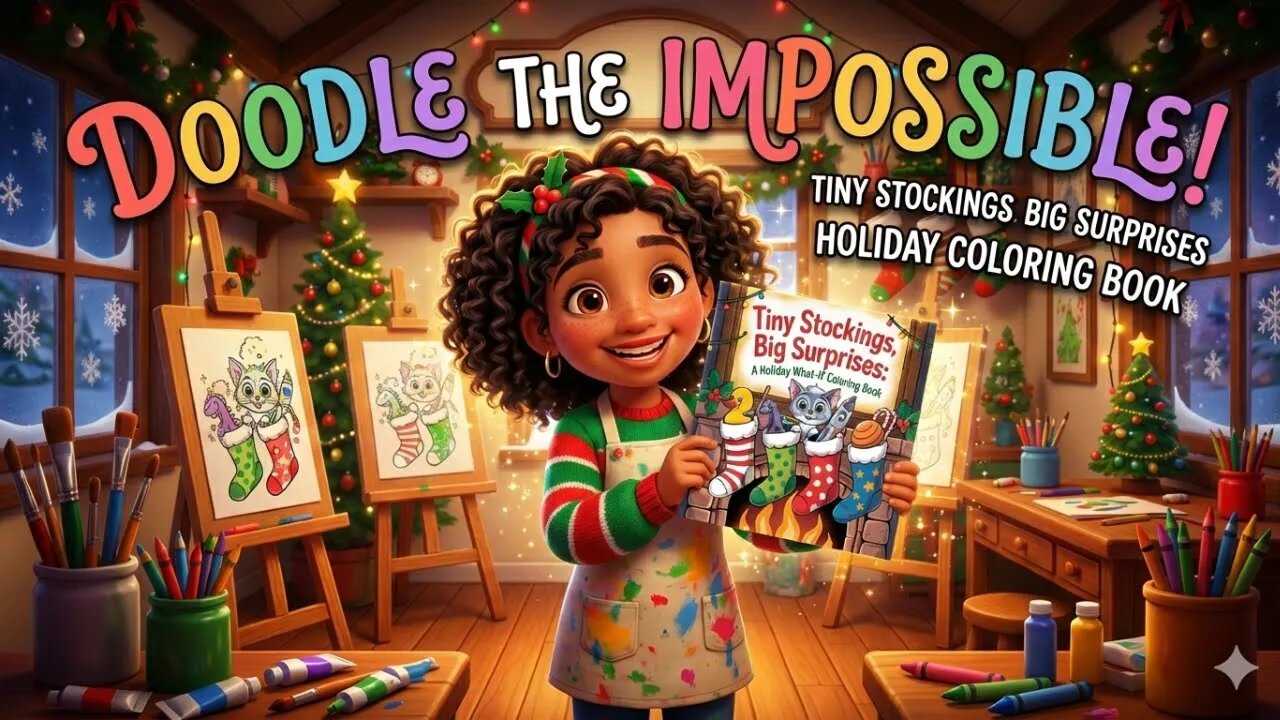 Doodle the Impossible | Tiny Stockings Big Surprises Holiday Coloring Book