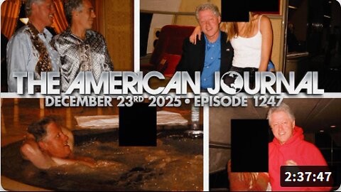 The American Journal: Epstein Files Further Expose CIA Ties, Show Deceased Pedo Posing With Young Children - FULL SHOW - 12/23/2025