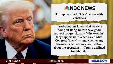Scarborough: Trump Told Me Yesterday That Venezuela Won’t Be Like Iraq Because in Iraq, Bush Didn’t Keep the Oil