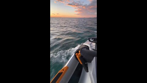 I’m riding a jet ski