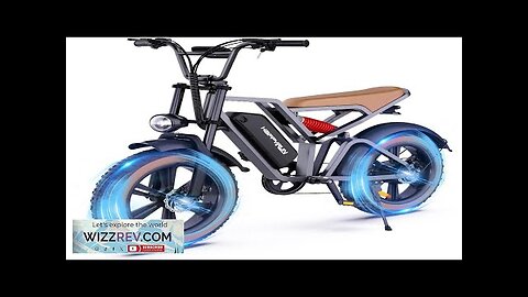 G60 Ebike for Adults 1500W Retro Electric Bike with 20 Inch Fat Review