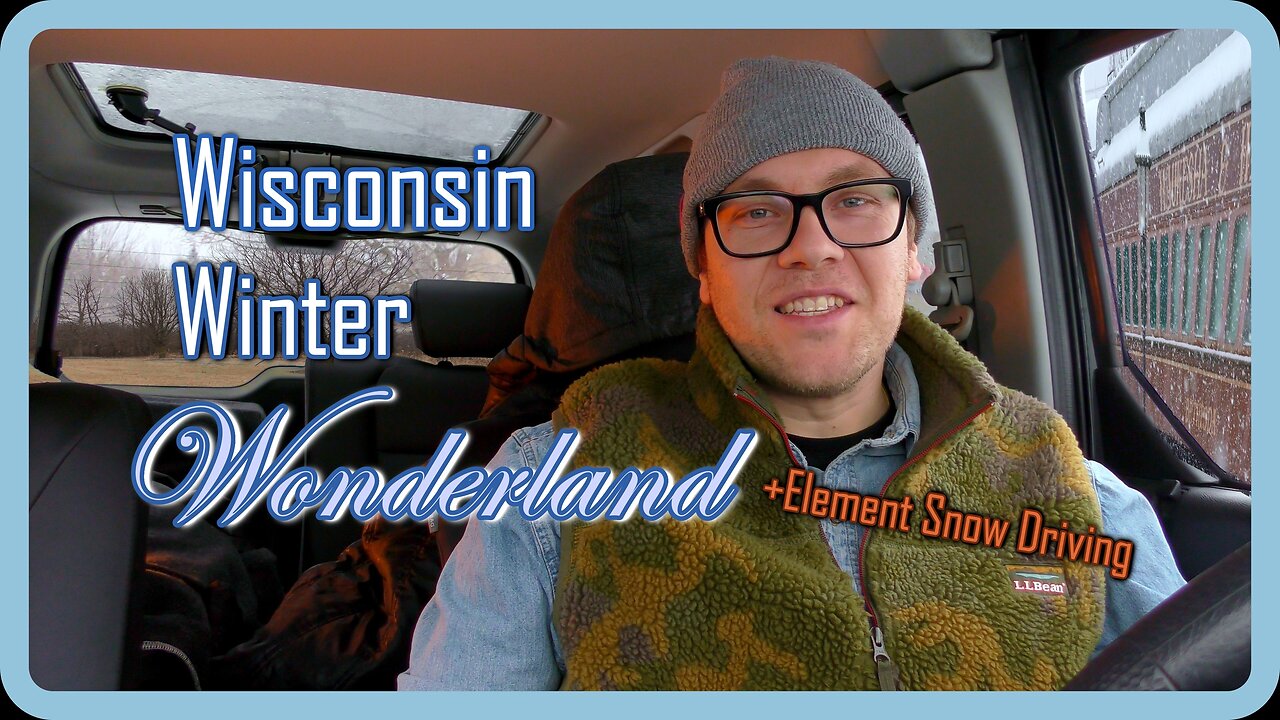 Snowy Escapade in Downtown Waukesha | Honda Element Winter Drive