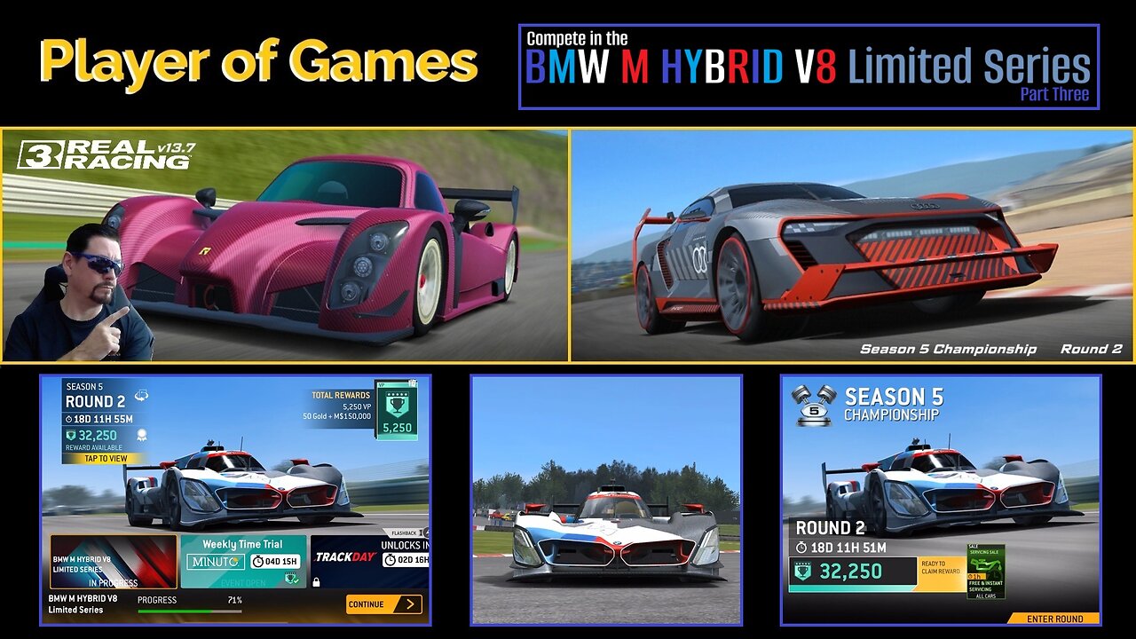 Compete in the BMW M HYBRID V8 Limited Series Part 3 in Real Racing 3 Update 13.7 [Player of Games]