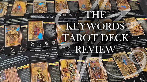 The Keywords Tarot - Deck Review with J.J. Dean