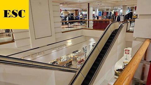Vintage Montgomery Crystal 2000 Escalators - Belk Mens The Mall at Johnson City (Johnson City, TN)
