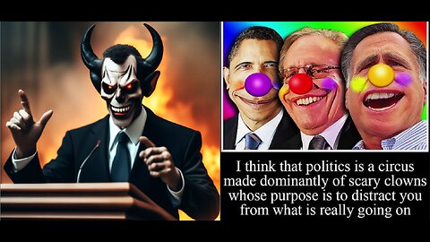 It's A Clown World The Leaders Are All Clowns! Demonic ones!