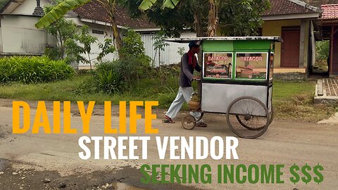 Tens of kilometers pushing a cart to earn income to survive, the daily life of street vendor