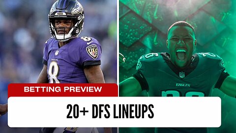 DFS NFL Week 15 Research - 20+ DFS Lineups