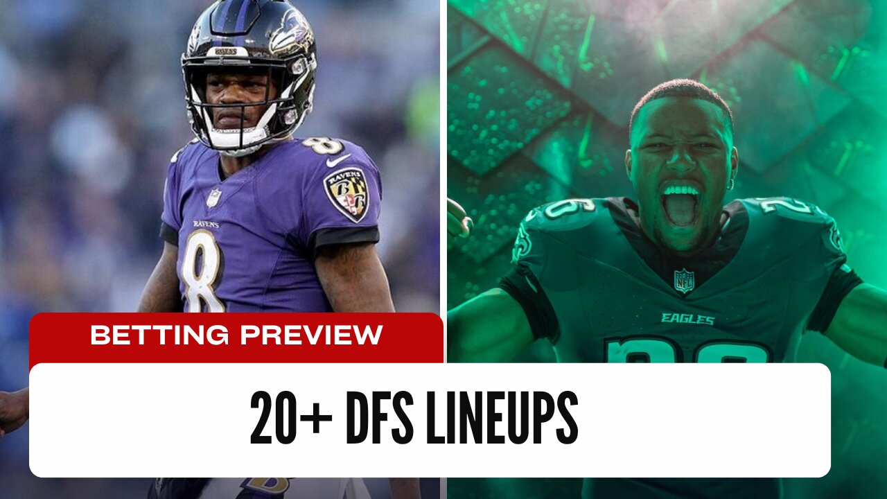 DFS NFL Week 15 Research - 20+ DFS Lineups