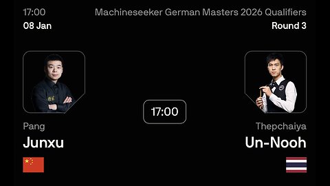 🔴 ถ่ายทอดสดสนุกเกอร์ 🇹🇭 เอฟวัน VS ปัง จุนซวี่ 🇨🇳 ศึก เยอรมัน มาสเตอร์ 2026