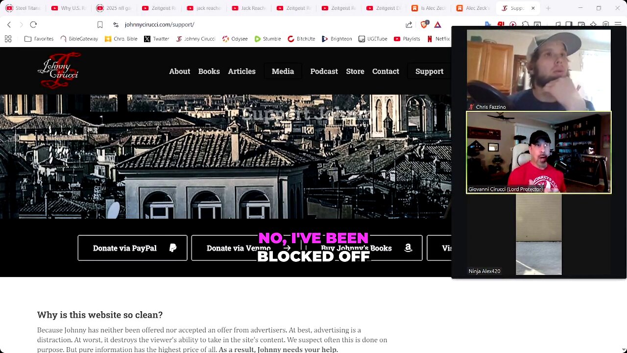Is Johnny Pissing Into A Fan?