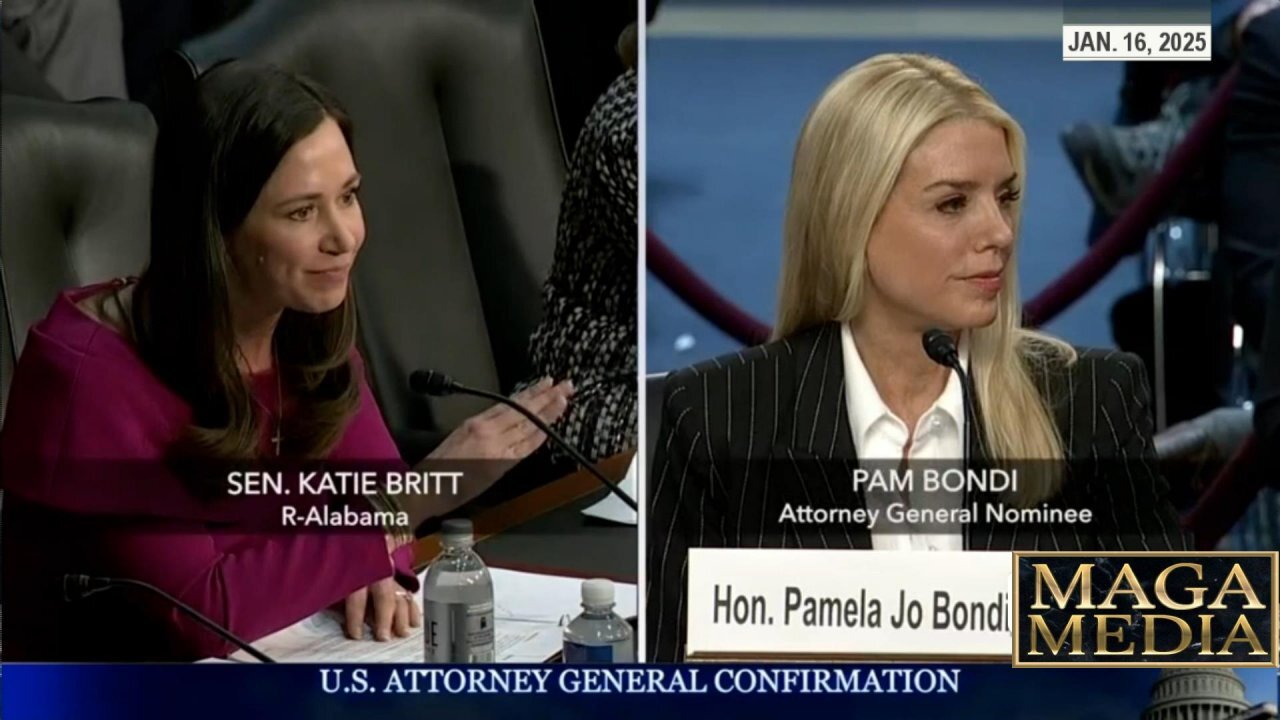 Senator Katie Britt at Pam Bondi AG confirmation hearing * Jan. 15, 2025