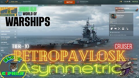 Soviet Cruiser Tier-10 PETROPAVLOSK in Asymmetric mode | World of Warships