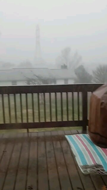 Crazy storm at my friends house