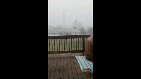 Crazy storm at my friends house