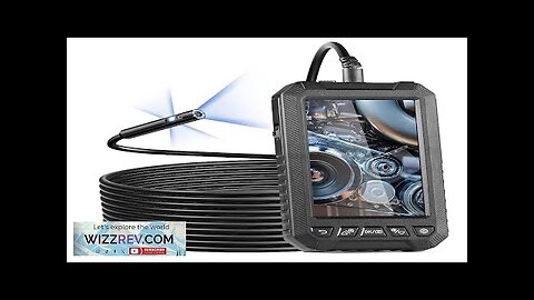 VEVOR Endoscope Camera with Lights Triple Lens Borescope 16.4FT Cable 5" Screen Review