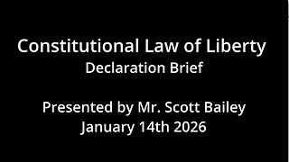 Scott Bailey Presents Elective Franchise Constitutional Law - Jan. 14, 2026