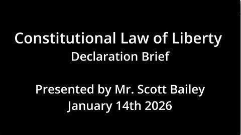 Scott Bailey Presents Elective Franchise Constitutional Law - Jan. 14, 2026