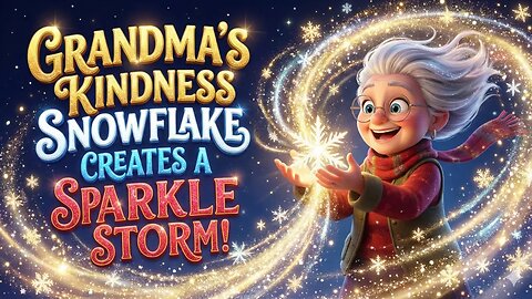 Grandma's Kindness Snowflake Create a Sparkle Storm