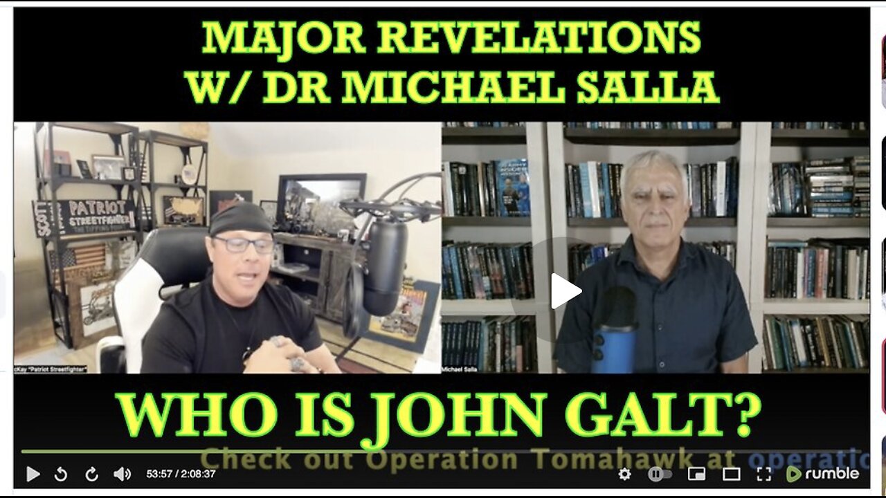 PATRIOT STREET FIGHTER W/ DR MICHAEL SALLA On Coming Public Non-Terrestrial Technology Release