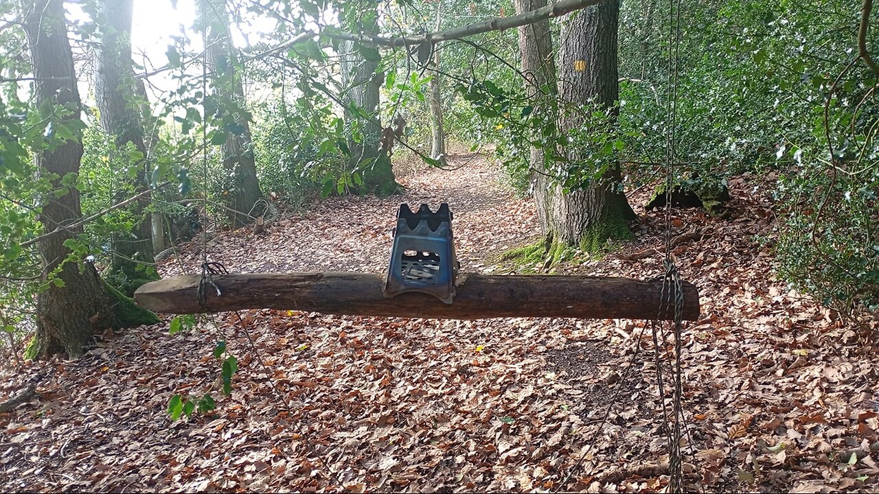 13, suspended , wood burner , but not for a windy