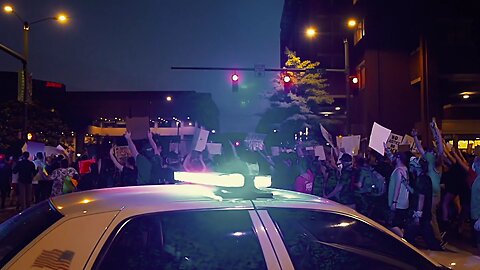 cop patroling the street