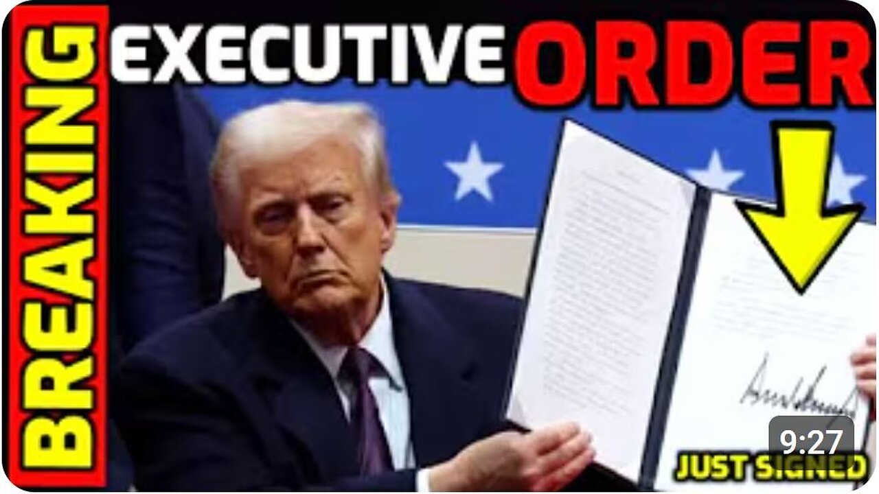 JUST NOW 🚨 Trump signs New Executive Order - He just SHOCKED Everyone