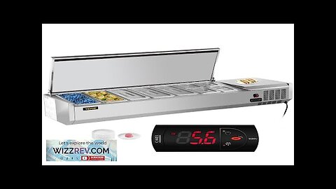 VEVOR Refrigerated Condiment Prep Station 71-Inch 19.8Qt Sandwich / Salad Prep Table Review