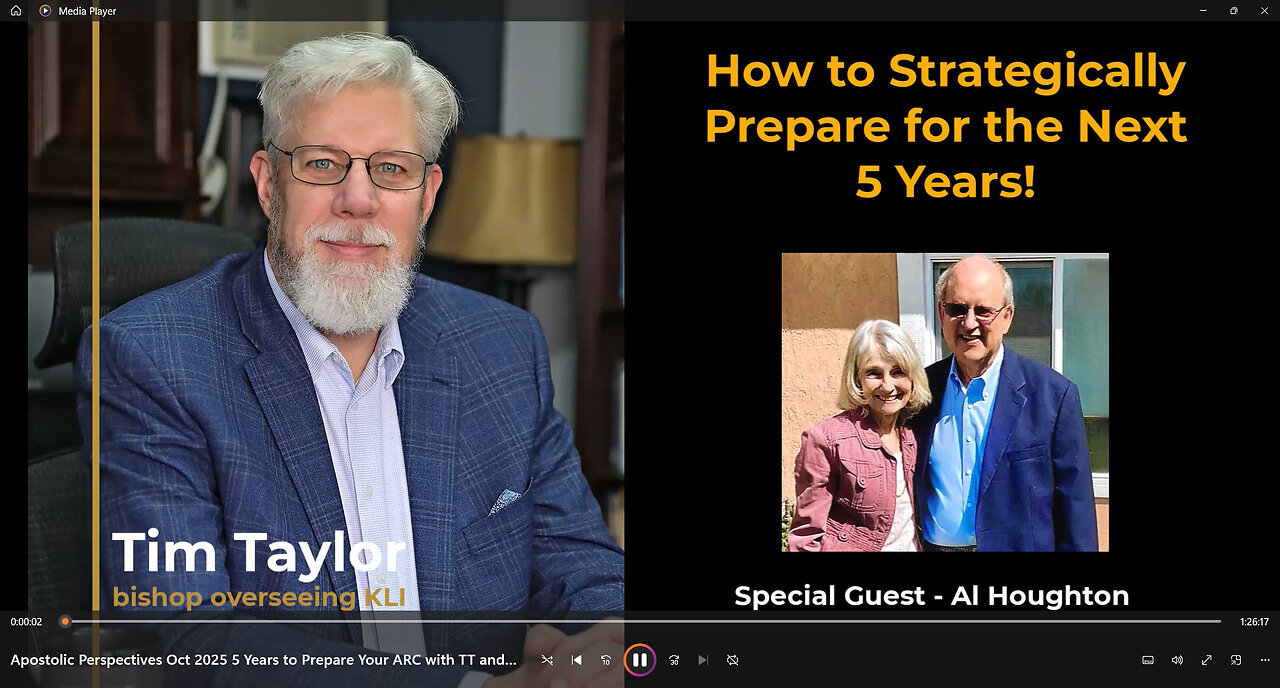 I Heard the Lord say We have 5 Years to Prepare our ARCs