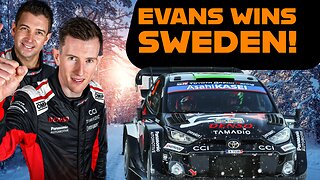 EVANS BATTLE it out to WIN WRC Sweden