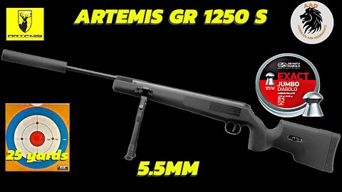 Artimis Gr 1250 S 5.5mm Break Barrel Test 25yards with JSB 15 89gn