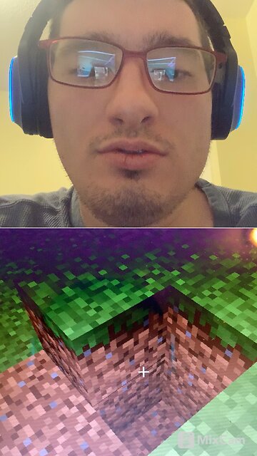 Playing Minecraft