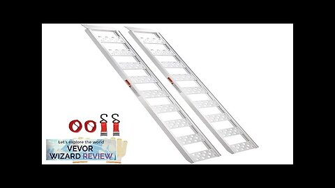 VEVOR Aluminum Ramps 1250lbs Straight Ramp with Treads and Load Straps Portable Review