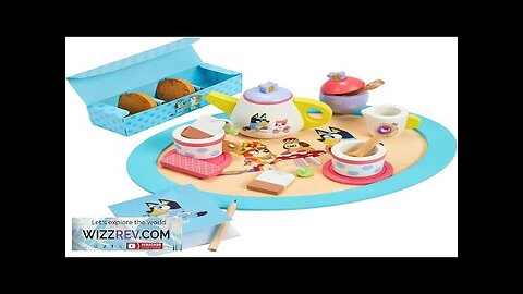 Bluey – Tea Party Set – Wooden 18-Piece Pretend Play Set Review