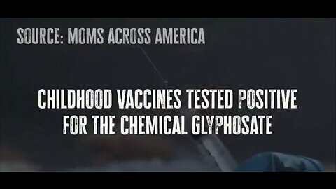 HORROR: Five childhood vaccines test positive for glyphosate