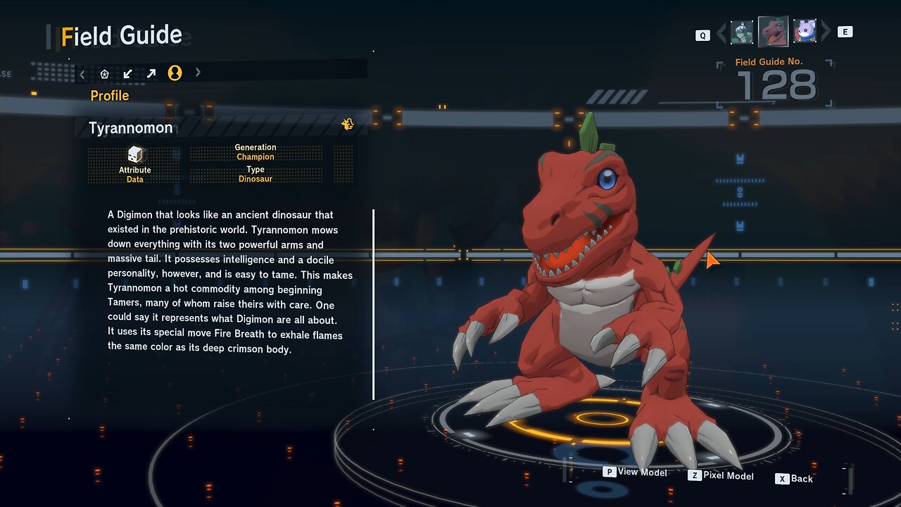 tyrannomon all digivolution/de-digivolution/profile Digimon Story Time Stranger