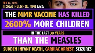 MMR vaccine has killed 2600% more children than measles, says Nicolas Hulscher, MPH